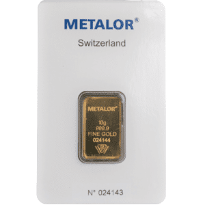 10 gr. Guldbarre fra Metalor Schweiz - Køb guldbarre og guld hos Vitus Guld - Bedste guldpris