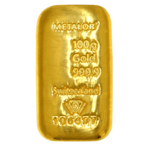100 gram guldbarre metalor - Køb guldbarre hos Vitus Guld