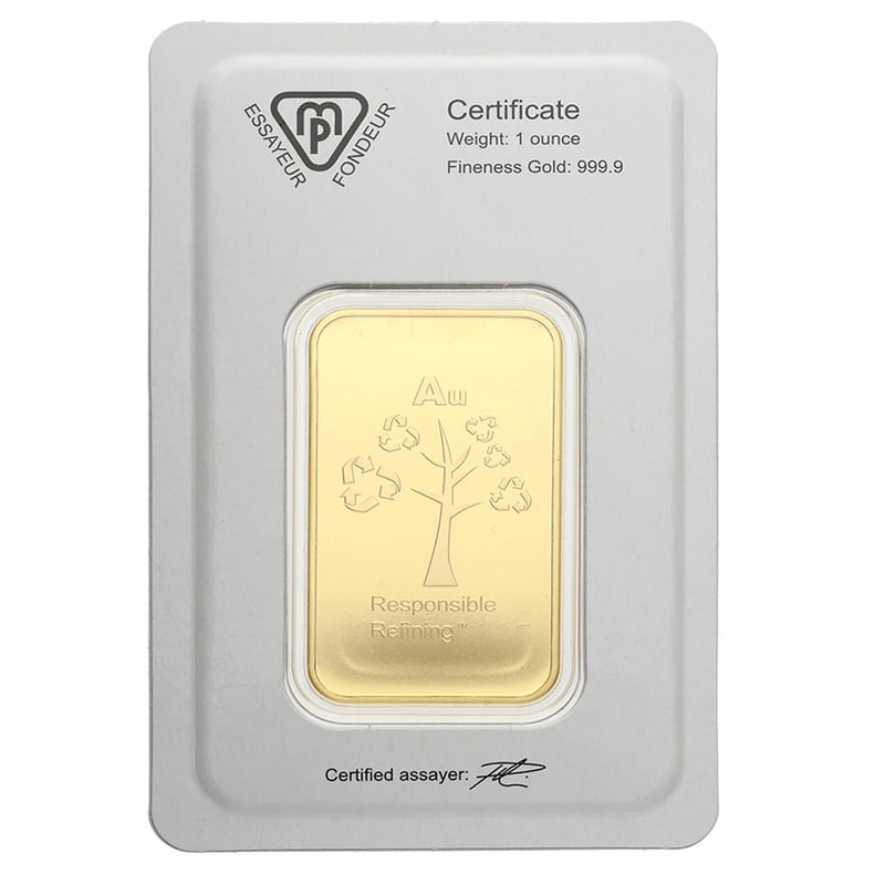 1 oz gram guldbarre fra metalor - Køb guld og guldmønter hos Vitus Guld - Bedste guldpriser