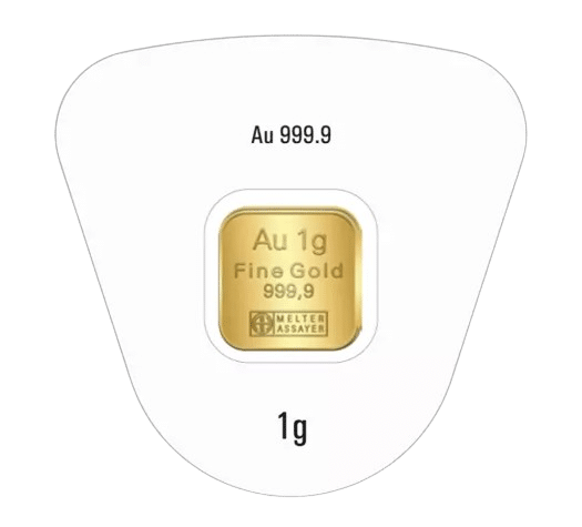 Argor guld disc 10 gr rent guld - køb guldbarrer online - 10 x 1 gr guldbarre - bedste guldpris