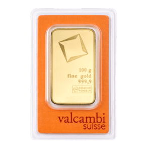 100 gram guldbarre fra Valcambi Schweiz - Køb dine guldbarrer hos Vitus Guld til bedste guldpris