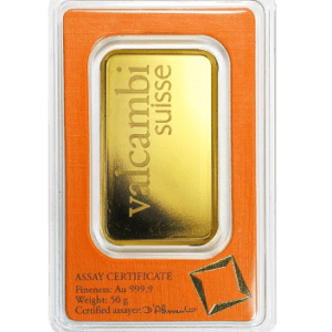 50 gram. valcambi guldbarre - Køb guld hos Vitus Guld - Danmarks bedste guldpriser