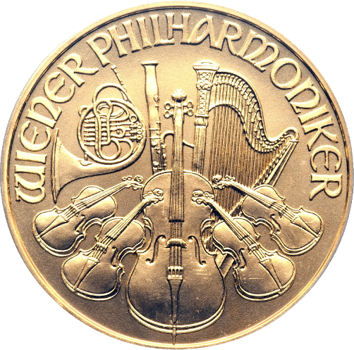 Østrigsk Wiener Philharmoniker 1 oz 999,9 ‰, 31,1 gr. 24 karat - Tidligere Årgange