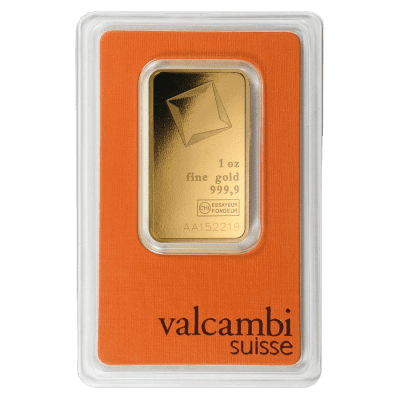 1 oz - 31,1 gr guldbarre fra Valcambi Schweiz - køb guldbarrer og guldmønter til bedste guldpris hos Vitus Guld