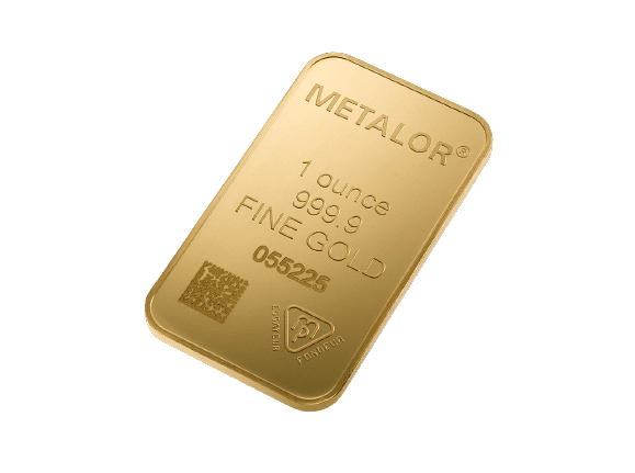 1 oz 31,1 gr guldbarre Metalor Schweiz- køb guld til gode guldpriser hos Vitus Guld