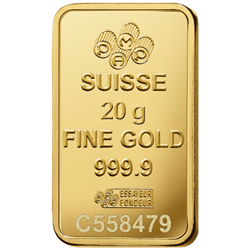 20 gr. guldbarre fra PAMP Schweiz - Køb guldbarrer hos Vitus guld til bedste guldpris
