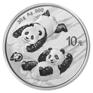 30 gram Kinesisk sølvmønt - Panda 2022. Køb sølvmønter og sølvbarrer til bedste sølvpriser