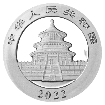 30 gram Kinesisk sølvmønt - Panda 2022. Køb sølvmønter og sølvbarrer til bedste sølvpriser
