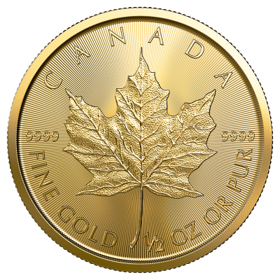 Canadian Maple Leaf Guldmønt 1/2 oz 999,9 ‰, 15,55 gr. 24 karat År 2023. Køb guldmønter år 2023 fra Vitus Guld - Danmarks Største guldhandler af guldmønter.