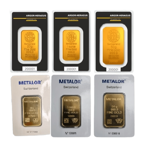 Guldbarre pakker. Kombinationer af flere guldbarre til en fordelagtig pris. Investeringsguld til dit portefølje med sikker handel på Vitus Guld webshop.