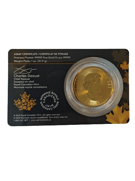 Klondike 1 oz finguld - køb guldmønter til bedste guldpris