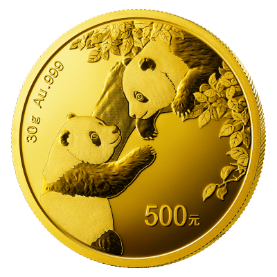 Kinesisk Guld Panda 30 gr. 999 ‰ 24 karat - År 2023. Vitus Guld - Danmarks Førende guldforhandler af guldmønter