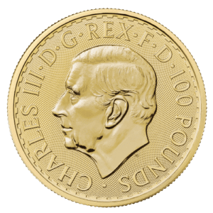 1 oz Britannia Guldmønt - første udgave med Kong Charles III - Køb guldmønter til bedste guldpris