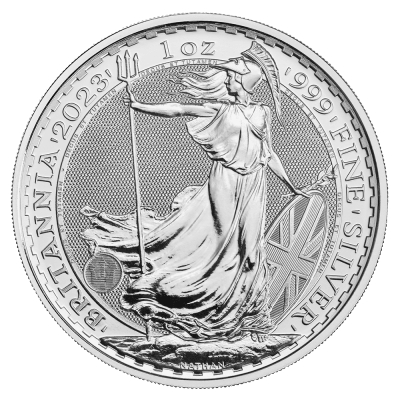1 oz Charles III Britannia sølvmønt år 2023 - køb sølvmønter til bedste sølvpris i Danmark