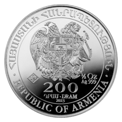 halv oz Noah Ark sølvmønt - 15,55 gram - køb sølvmønter til bedste sølvpriser