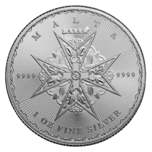Malteserkors - Maltese Cross år 2023 - 1 oz finsølv - køb sølvmønter til bedste sølvpris hos Vitus Guld i dag