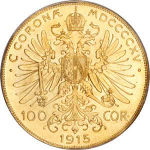 100 corona Franz joseph 1 - køb guldmønter online i dag, til bedste guldpris i Danmark