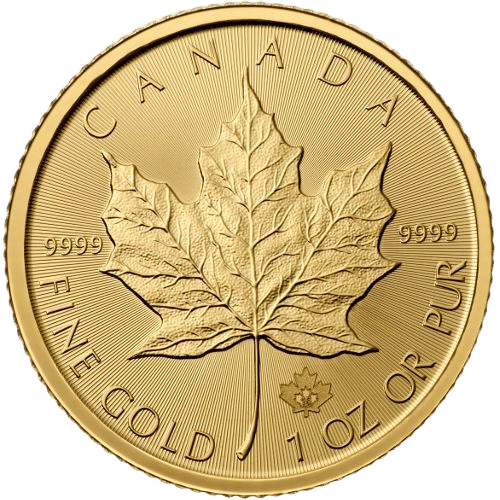 Canadian Maple Leaf Guldmønt 1 oz 999,9 ‰, 31,1 gr. 24 karat - køb guldmønter online i dag, til bedste guldpris i Danmark