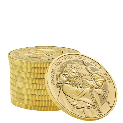 1 oz Guldmønt - Merlin Myths and Legends - 31,1 gr guld - køb guldmønter til bedste guldpriser i Danmark