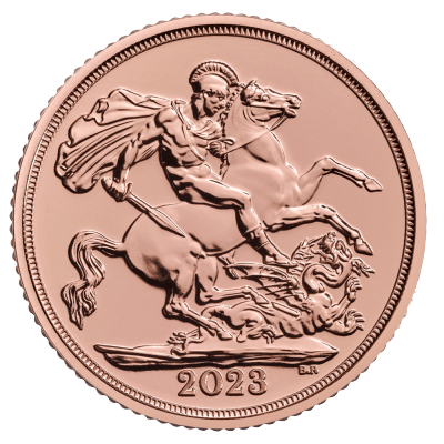 sovereign Guldmønt 22 karat - Kroningen af Kong Charles III år 2023 - køb guldmønter hos Vitus til bedste guldpris