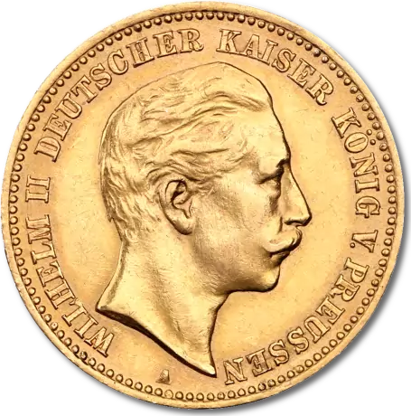10 Tyske Mark Kejser Wilhelm 2 guldmønt - køb guldmønter til bedste guldpris i Danmark