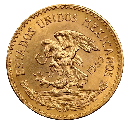 20 mexican pesos Azteca - køb guldmønter hos Vitus Guld - danmarks bedste guldpris