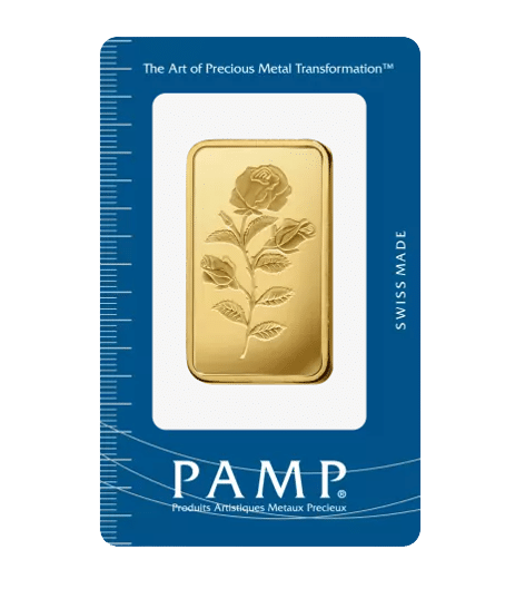 PAME ROSE guldbarre 31,1 gr - 1 oz guldbarre - køb guldbarre til bedste guldpris