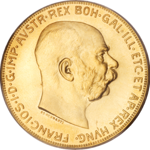 100 Corona Franz Joseph I - Køb cirkuleret guldmønter til markedets bedste guldpris