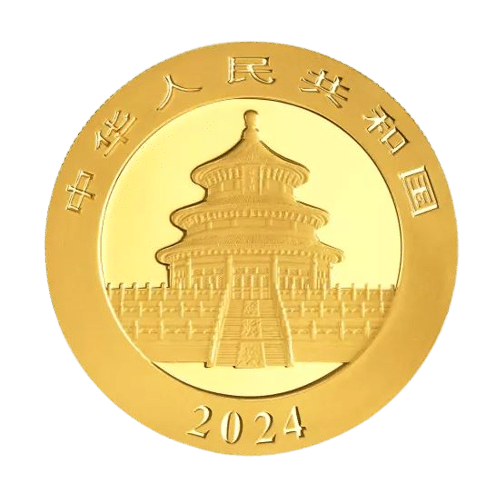 Kinesisk Panda 15 gr guldmønt årgang 2024 - køb guldmønter til markedets bedste guldpriser