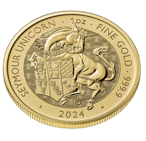 Unicorn 1 oz guldmønt 31,1 gr køb guld og sølv til danmarks bedste guldpris