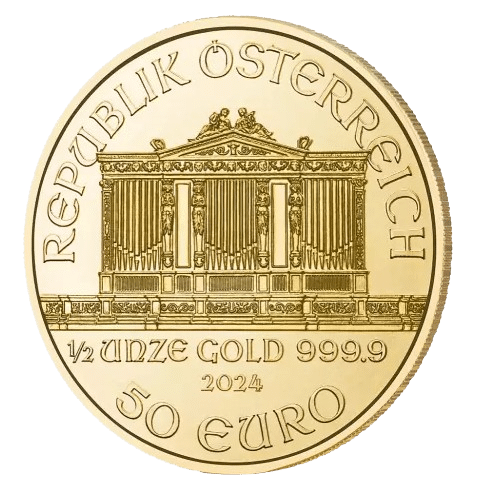halv ounce philharmoniker guldmønt år 2024 - køb guldmønter online til bedste guldpris