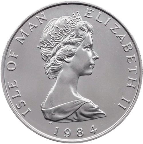 1 Oz 31.1 gr. plantinmønt Elizabeth 2. årgang 1984 cirkuleret - køb platinmønter online hos Vitus Guld til danmarks bedste priser.