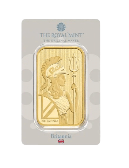 100 gram Britannia Guldbarre - køb guldbarre til bedste guldpriser nu