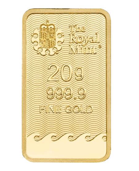 20 gram Britannia Guldbarre - køb guldbarre til bedste guldpriser online - lås guldprisen nu