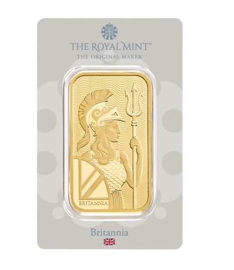50 gram Britannia guldbarre fra UK - Køb guldbarrer online til bedste guldpris
