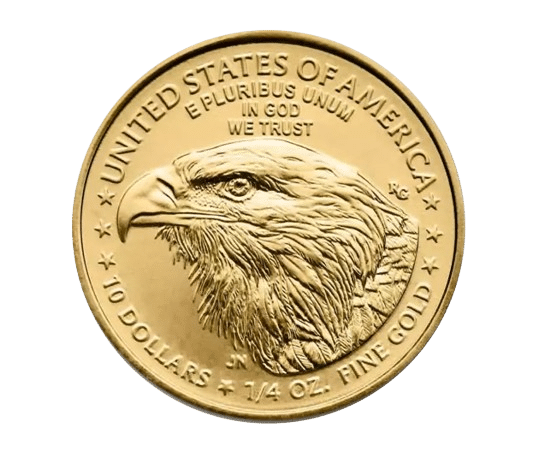 American Gold Eagle 1/4 oz guldmønt - køb dit guld online hos Vitus Guld til de bedste priser i Danmark.