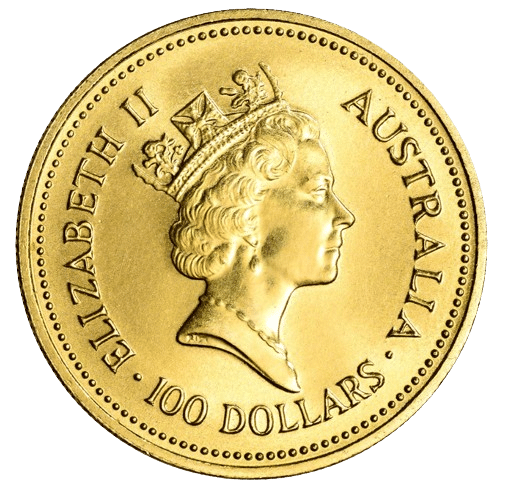 Australian Nugget 1 oz 1987 100 dollars Elizabeth II Køb dit guld online hos Vitus Guld til danmarks bedste priser.