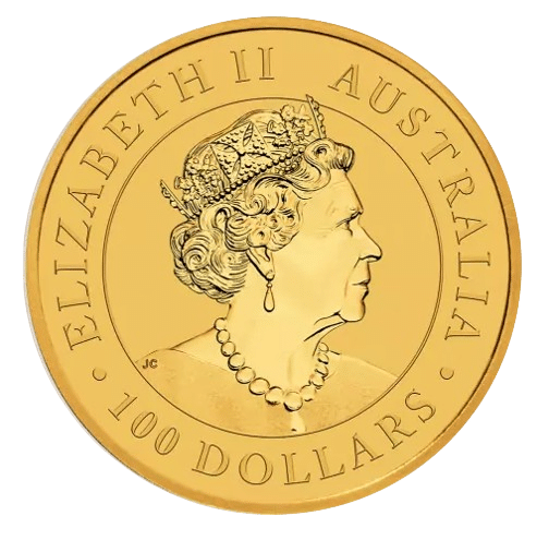 Cirkuleret 1 Oz Kangaroo guldmønt årgang 2019. Køb cirkulerede guldmønter online hos Vitus Guld i dag og lås guldprisen.