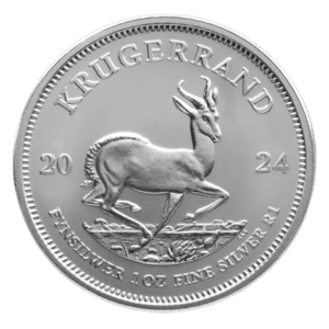 krugerrand sølvmønt år 2024 - 31,1 gr sølvmønt - køb sølvmønter online til bedste sølvpris