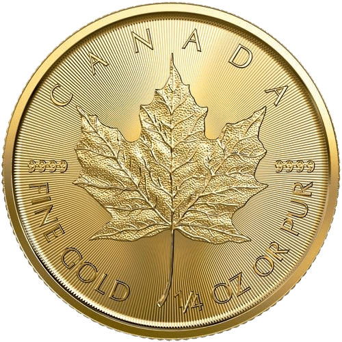 Canadian Maple Leaf Guldmønt 14 oz 999,9 ‰, 7,775 gr. 24 karat - Køb guld til markedets bedste pris