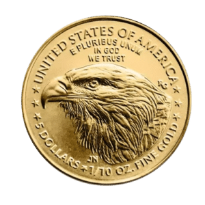 American Gold Eagle 5$ Guldmønt, 1/10 oz 3,11 gr., 24 karat 999,9 ‰ - År 2024