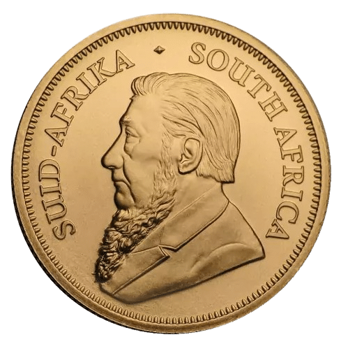 Cirkuleret 1/2 sydafrikansk krugerrand. 24 karat guld. Køb guld online hos Vitus Guld til markedets bedste priser.