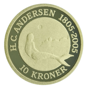 Cirkuleret 8,65 gr. H. C. Andersen "Den Lille Havfrue" guldmønt årgang 2007. Køb cirkulerede guldmønter i dag hos Danmarks foretrukne guldhandler.