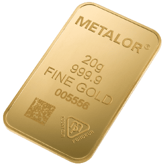 20 gr. guldbarre fra Metalor - Køb dine guldbarre hos Vitus Guld - Danmarks førende guldhandler