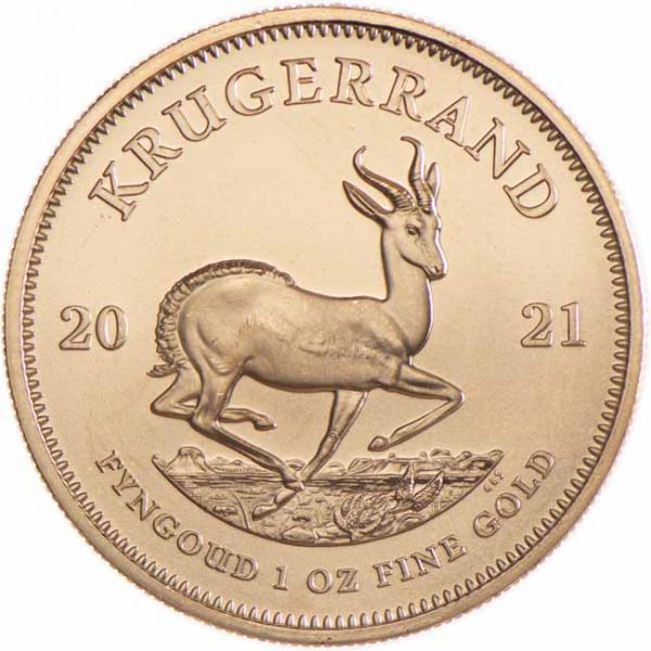 Sydafrikansk Krugerrand 1 oz Guldmønt - Vitus Guld Danmarks førende guldforhandler af guldmønter