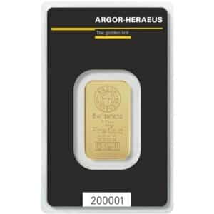 10 gr. guldbarre fra Argor Heraeus - Køb guld og bevar din købekraft over tid