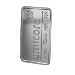 1 oz sølvbarrer fra Umicore - Køb din sølvbarre hos Vitus Guld - Danmarks største sølvhandler