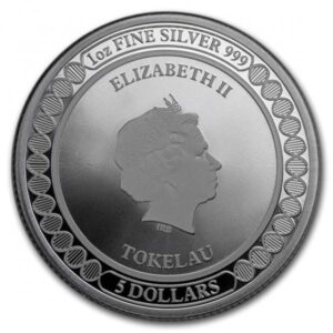2019 1 oz $5 NZD Tokelau Silver Equilibrium Butterfly sølvmønter sælges af Vitus Guld - Danmarks Førende Guldhandler