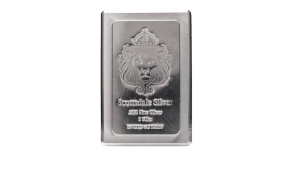 Scottsdale Arizona USA 1 kg. silver stacker sølvbarre, Vitus Guld forhandler investerings sølvbarre fra Vitus Guld