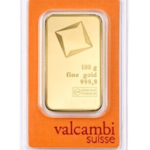 Valcambi 100 gr. guldbarre fra Vitus Guld - Køb guld i dag og bevar din købekraft over tid